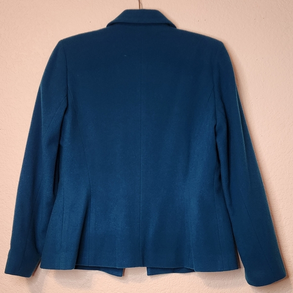 Harve Benard Blue Wool/Nylon/Recycled Cashmere‎ Blend Jacket, Size 8 - Picture 2 of 7